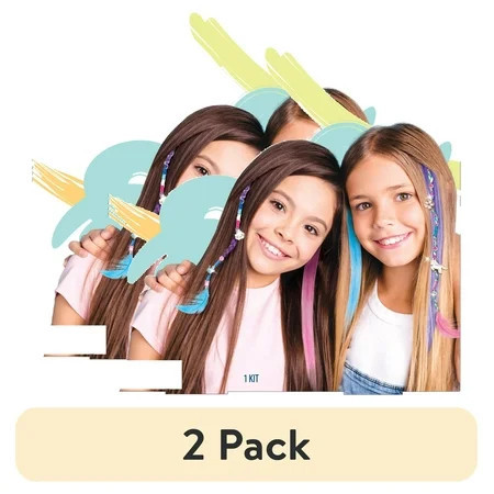(2 pack) Hello Hobby Make Your Own Hair Accessories Kit for Kids Multicolor | Walmart (US)