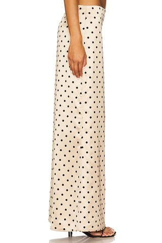 Elianna Midi Skirt in Tan Polka Dot | Revolve Clothing (Global)