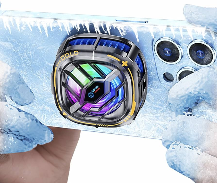Magnetic Cell Phone Cooler, RGB Phone Cooling Fan Portable Lightweight Mobile Phone Cooling Fan, ... | Amazon (US)
