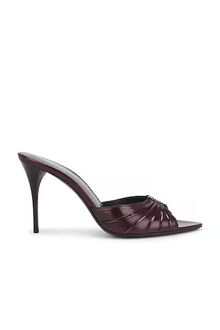 Saint Laurent Babylone Sandal in Vintage Bordeaux | FWRD | FWRD 