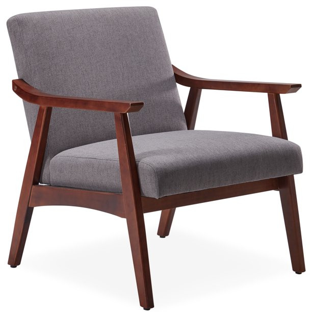 Belleze Club Chair, Grey - Walmart.com | Walmart (US)