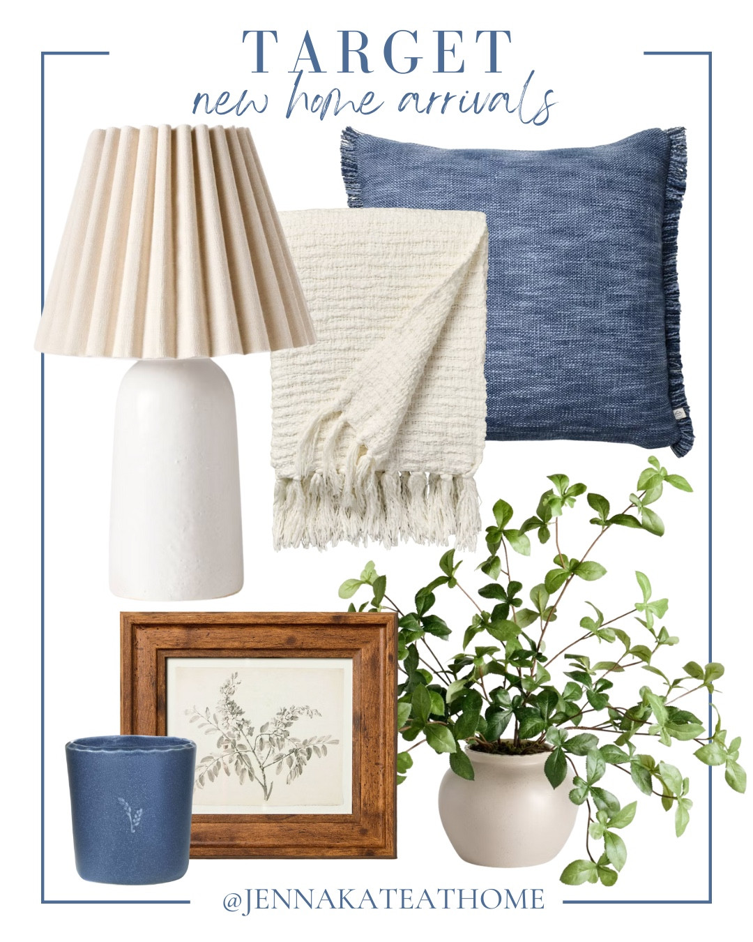 Target new arrivals include table lamp, pillow, throw blanket, faux plant, wall art, and candle.

Coastal home, neutral home, home decor, looks for less

#LTKHome #LTKFindsUnder50 #LTKFindsUnder100