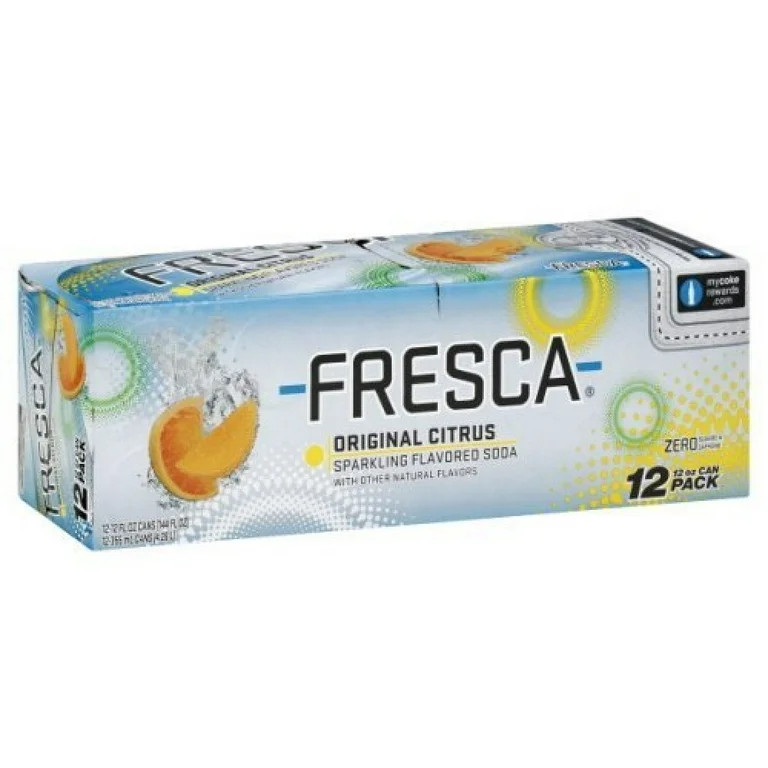 "Fresca Soda, Sparkling Flavored, Original Citrus, Fridge Pack, 144 Fl. Oz. With Other Natural Fl... | Walmart (US)