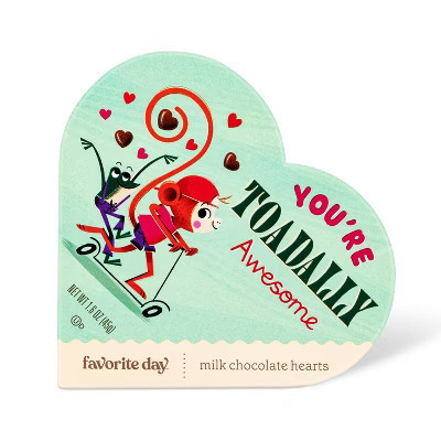 Valentine's Heart Box with Milk Chocolate Hearts Candy (Packaging May Vary) - 1.6oz - Favorite Day™ | Target