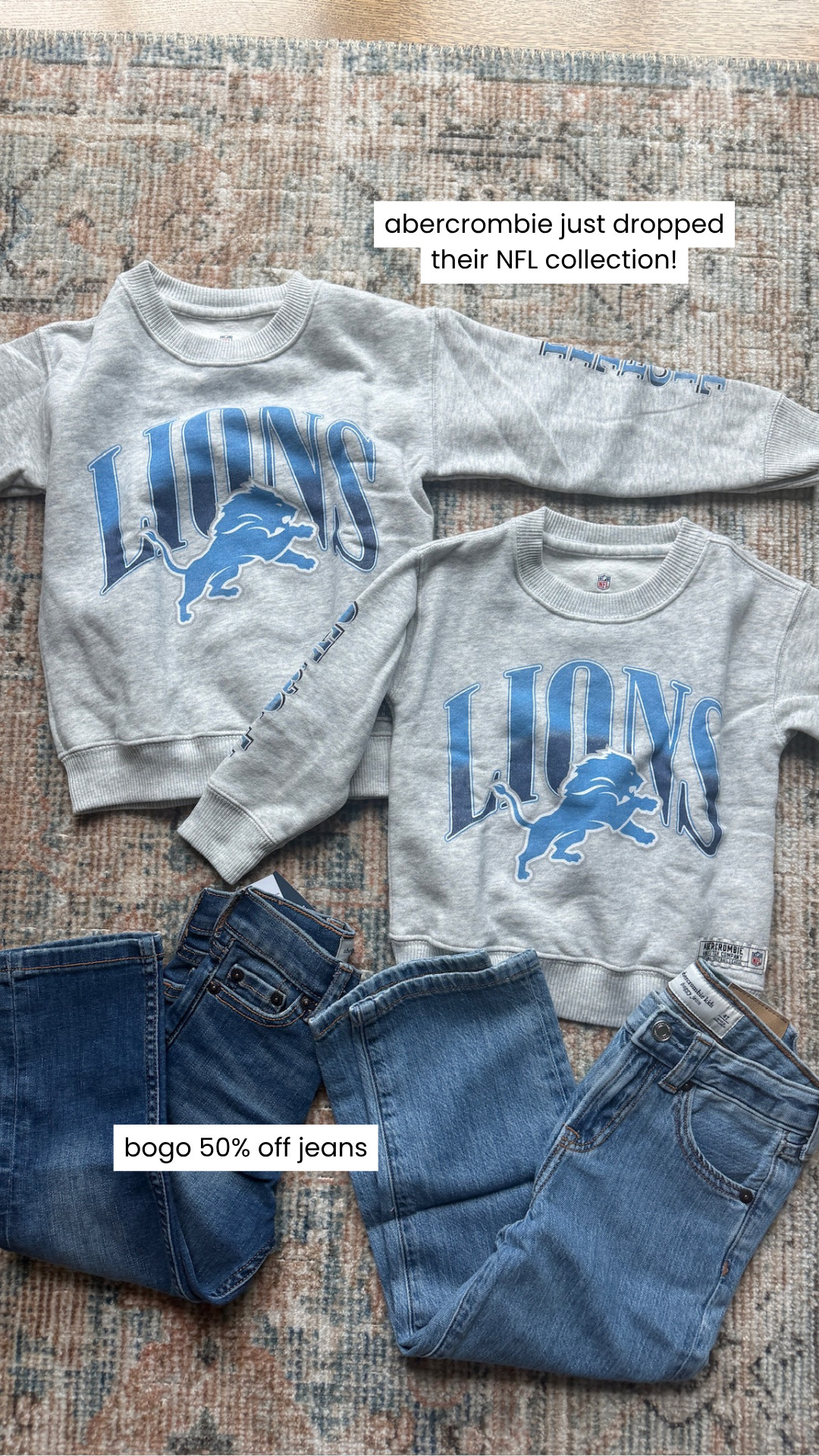 Abercrombie X NFL toddlers line!!

@abercrombie , Abercrombie kids, Abercrombie toddlers line, Abercrombie nfl, nfl line, nfl kids clothing, kids jeans on sale, boy mom, grace white

#LTKKids #LTKSaleAlert #LTKmomlife