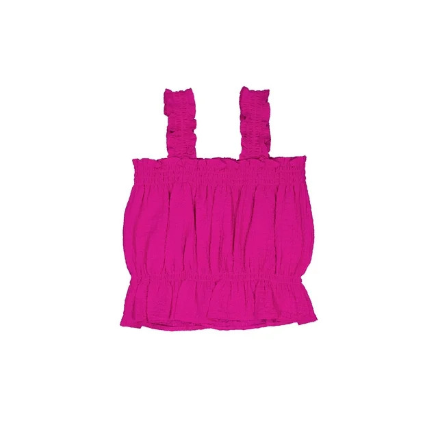 Wonder Nation Girls Textured Knit Tank, Sizes 4-18 & Plus | Walmart (US)