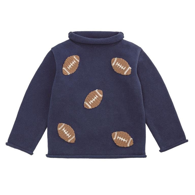 Mini Football Rollneck Sweater | The Oaks Apparel Company