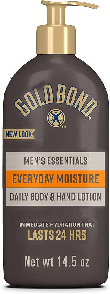 Gold Bond Men's Essentials Everyday Moisture Daily Body & Hand Lotion, 14.5 oz., With Vitamin C | Amazon (US)