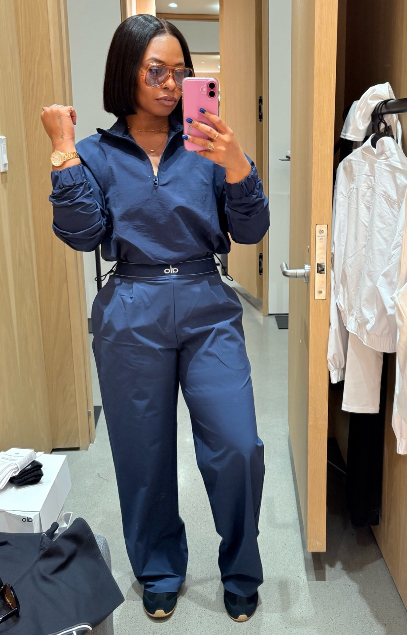 I am 5’2 148lbs wearing size small jacket and medium pants and size 8 tennis shoes!

#LTKgrwm #LTKootd #LTKActive