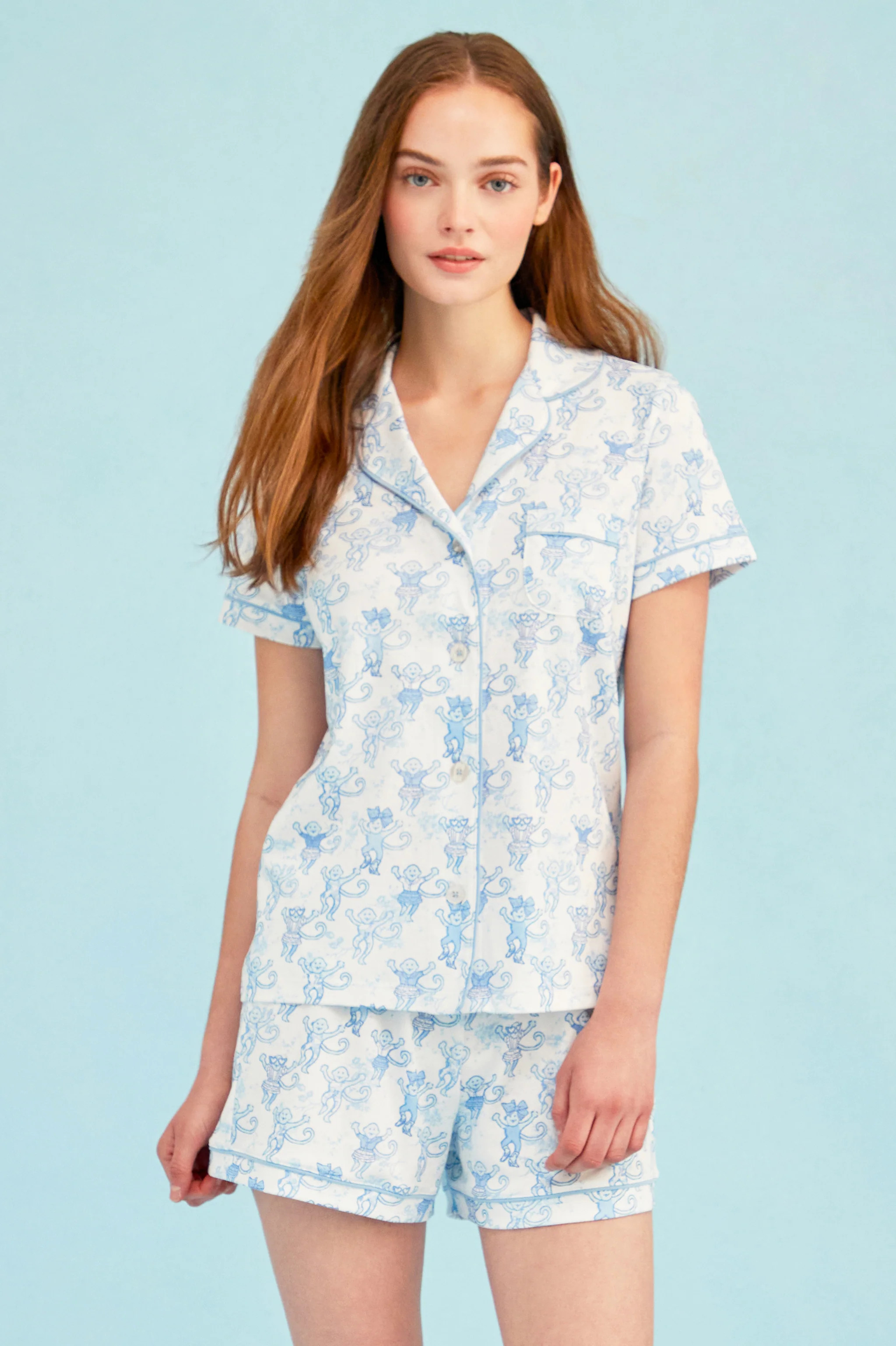 Pastiche De Monkey Polo Pajamas | Roller Rabbit | Roller Rabbit