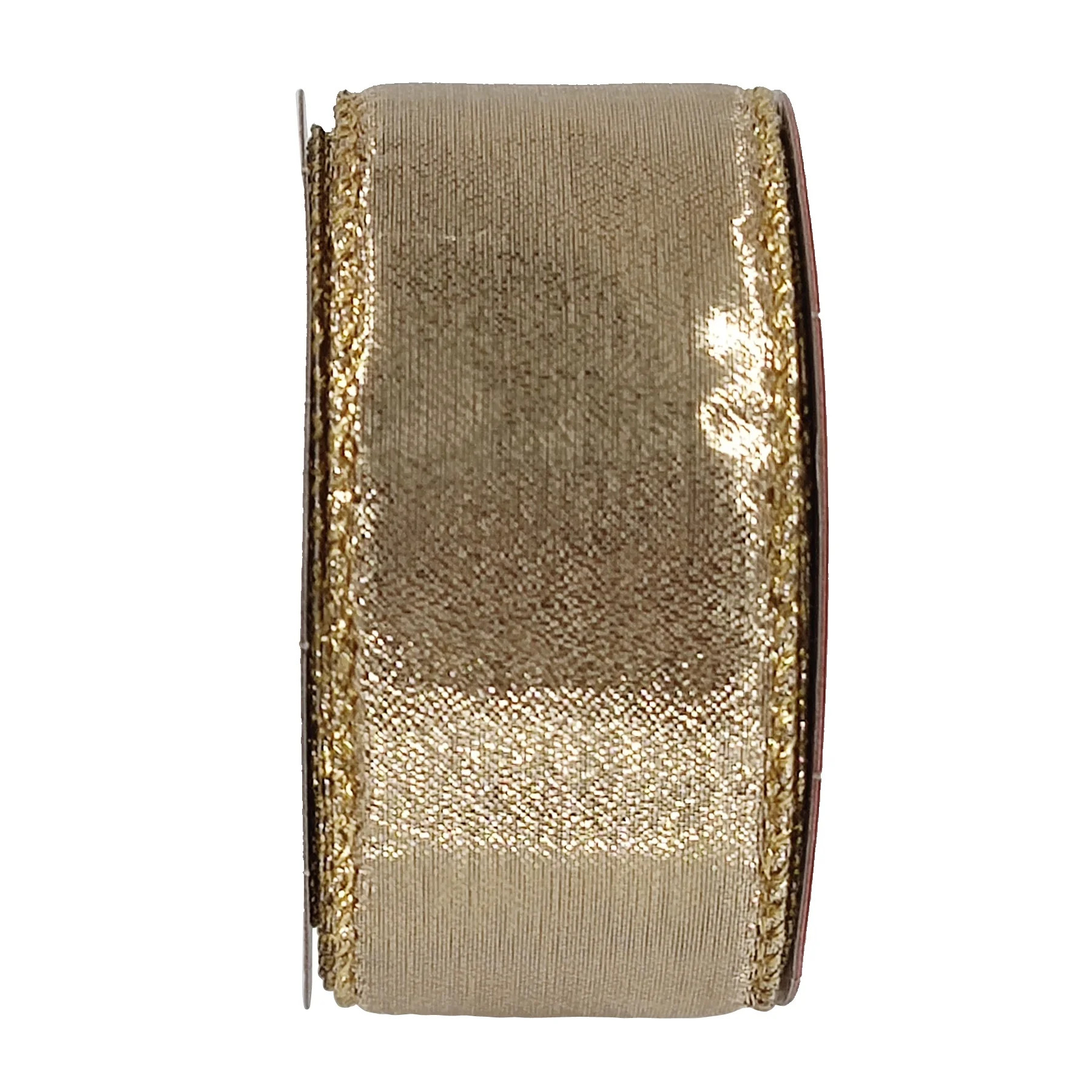 Gold Lame Wired Christmas Ribbon, 1.5" x 15', by Holiday Time | Walmart (US)