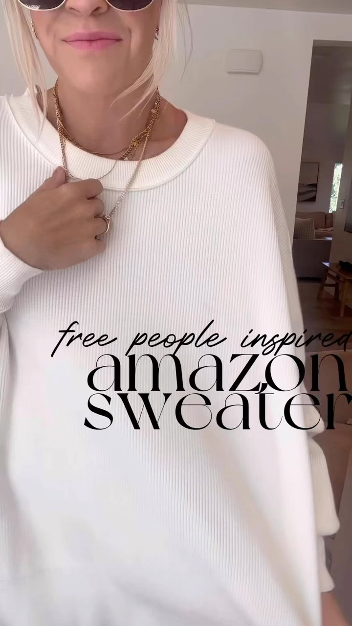 Amazon free people Camden sweater look for less. I wear a size medium in these. They are the best and have the most incredible fabric. They hang well too. They also come in so many colors and have a crop fit option as well!

#LTKFindsUnder50 #LTKStyleTip #LTKFindsUnder100