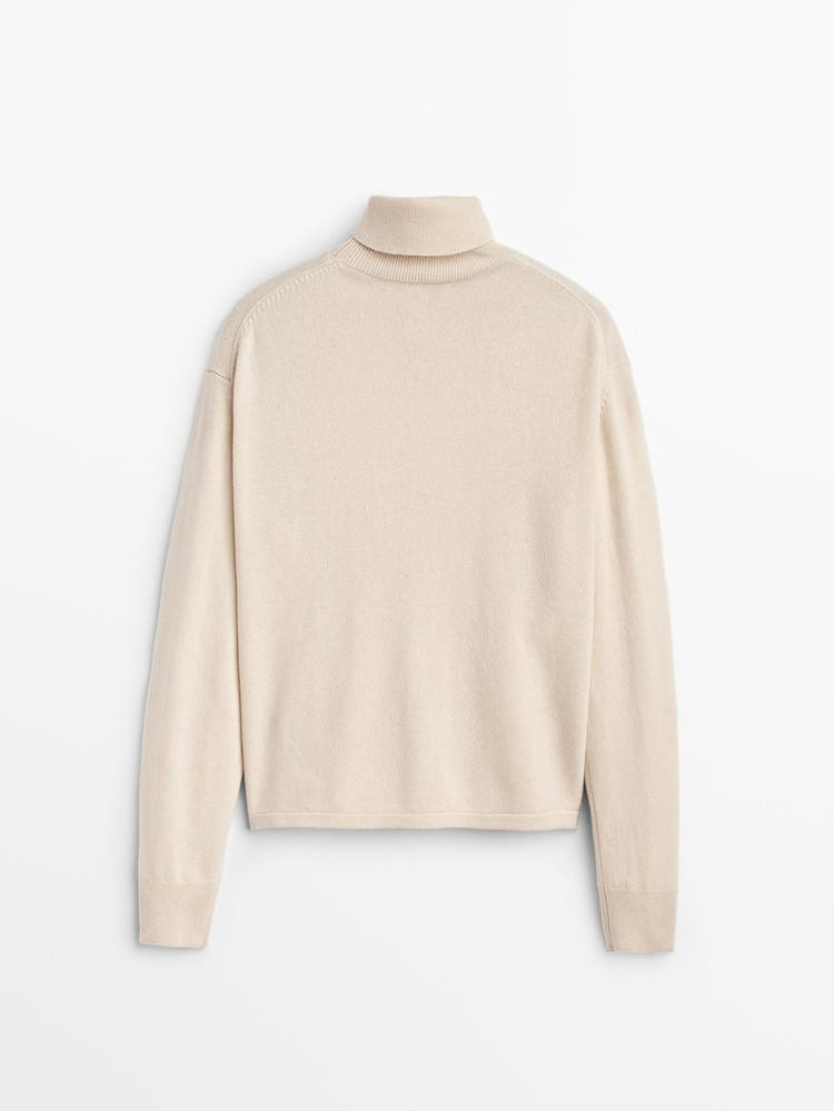 Cashmere wool sweater with knot | Massimo Dutti US