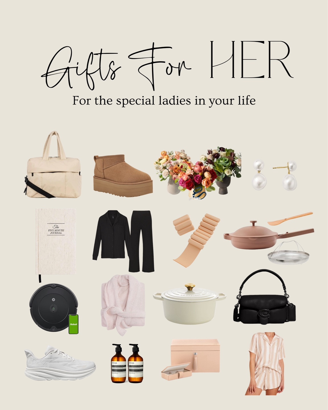 Shop our top gifts this year for HER! We know she will love any and all of these gifts this holiday season. 


#LTKHoliday #LTKSeasonal #LTKGiftGuide