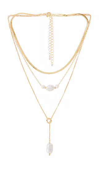 Layered Necklace in Gold | Revolve Clothing (Global)