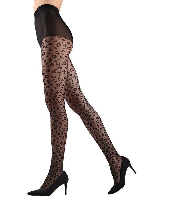 MeMoi Women's Leopard Print Sheer Tights & Reviews - Shop Tights & Pantyhose - Handbags & Accesso... | Macys (US)