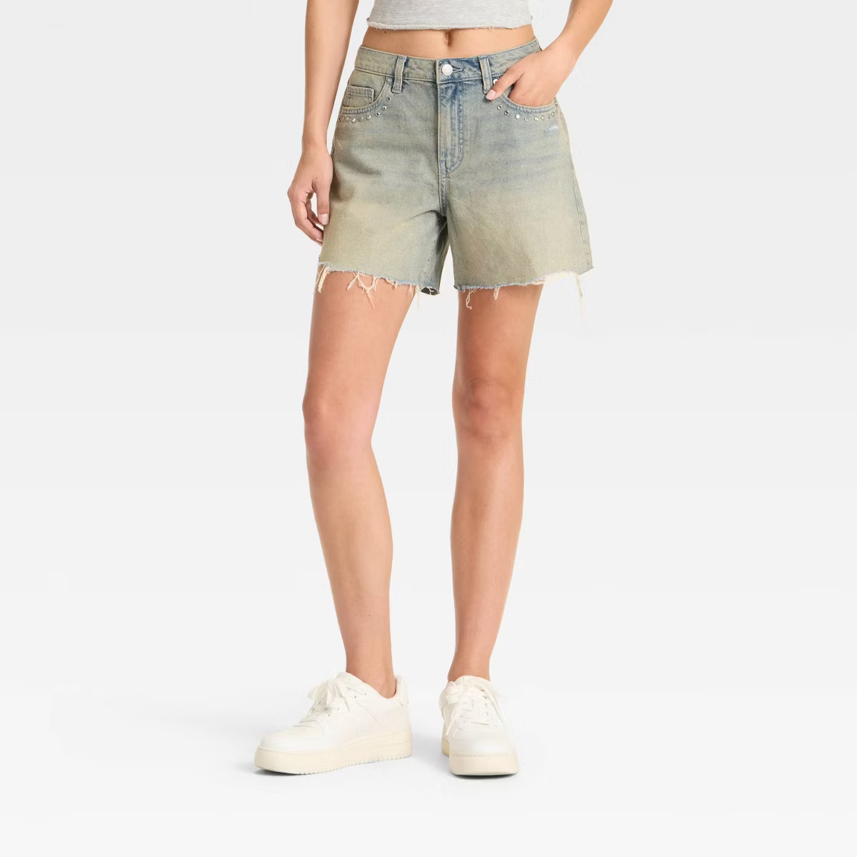 Women's Mid-Rise Loose Jean Shorts - Wild Fable™ | Target