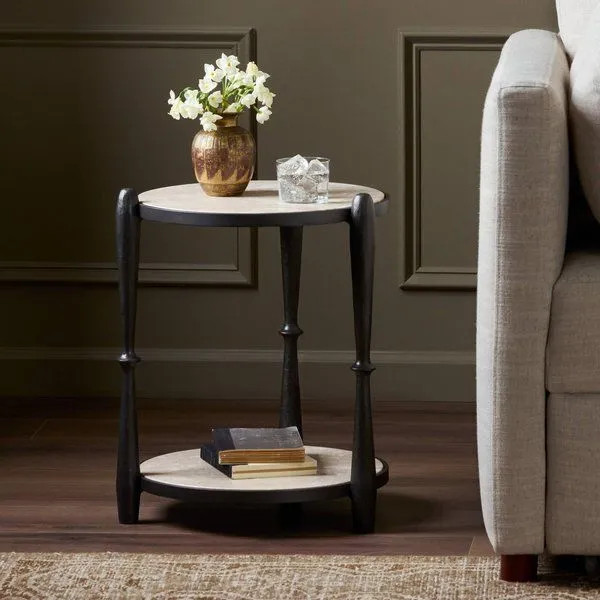 Ruthie Lunar Marble End Table | Scout & Nimble