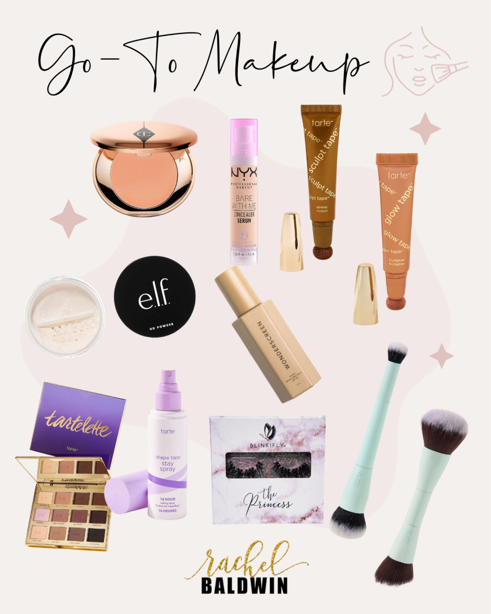 Check out this lineup 🤩🤩🤩 Here’s a roundup of my GO-TO makeup products - everything I love and use on a regular basis 💁‍♀️

🌟 For DIME tinted wonderscreen, make sure to use code BALDWIN20

🌟 For Blinkifly lashes, use code RACHEL15

#LTKfindsunder50 #LTKbeauty