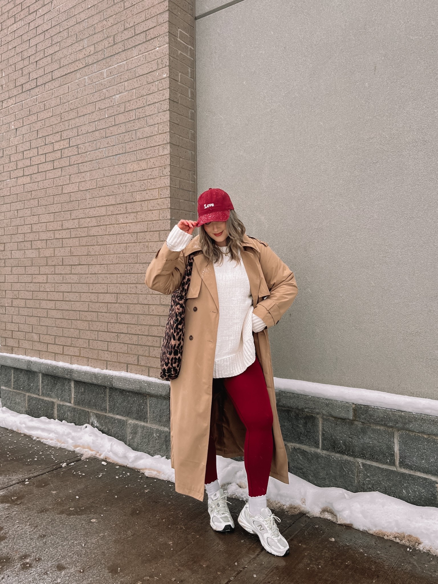 Comfy casual winter outfit! Wearing my usual size L in the chenille sweater (incredibly soft!), burgundy leggings, and classic trench coat. New Balance sneakers are super comfy and great for walking. They run big, I’m usually a 9.5-10 and wear a 9. Leopard print tote bag is an Amazon find!


#LTKsale #LTKmidsize #LTKstyletip