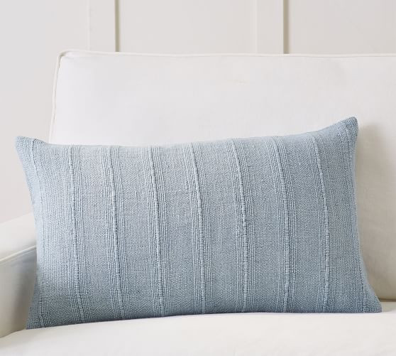 Relaxed Striped Lumbar Pillow | Pottery Barn (US)
