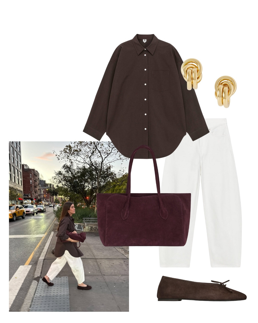 New York in autumnal outfits - a chocolate brown and burgundy date night in the city

#LTKautumn #LTKstyletip #LTKdatenight