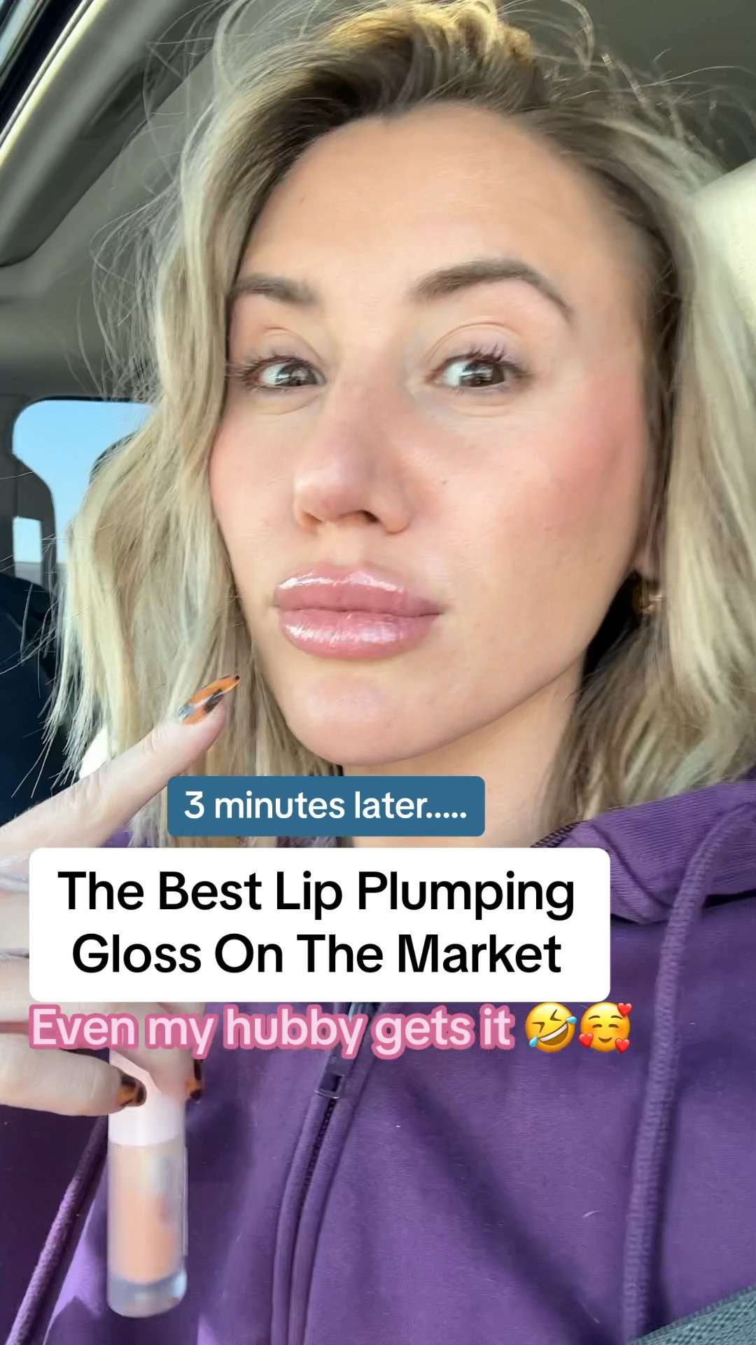 Burn baby burn 💄💋 (& bye bye lip filler!)

right now there is also a free mascara gift with purchase! 😍

The BEST lip plumping gloss I’ve tried that actually works to achieve a plump pout without filler💄& a new favorite Ulta Beauty find.

I 10/10 highly recommend!!! 😍 & 10/10 highly recommend not smooching your partner with it on 🤣

This lip gloss does have an intense burn, so if you are sensitive to plumping glosses this one is not for you.

It’s high shine with a glossy finish & surprisingly super hydrating for the lips

The main ingredients are blueberry oil (hydrates your lips), Infinity Pepper (plumps lips), & ginger root oil (volumizes lips).

It’s vegan, PETA approved 🐰, cruelty free, nontoxic, & dermatologist tested.

It’s a clean beauty formula FREE OF parabens, mineral oil, petroleum, silicone, paraffins, & gluten
.
.
.
.
.
.
.
.
#lipgloss #lipoil #ultabeauty Polite society Big mouth lip plumper gloss oil review b.i.g. Clear gloss pink nude peach #lippy #lippies #ultafinds #lipplumping #lipplumpers #lipplumpergloss #lipplumpinggloss #plumppout #makeupfinds #lipglosspoppin #lipglossjunkie #lipglosslover #lipglosses #beautyhacks 