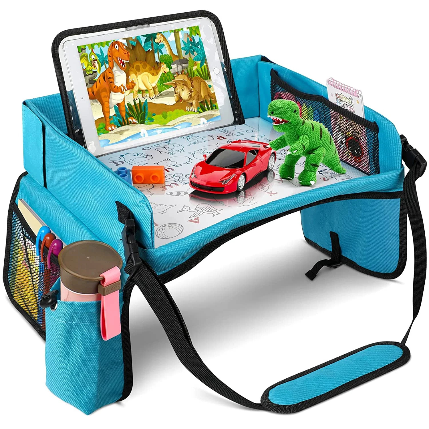 Husfou Car Seat Tray Organizer Kids Travel Tray Toddlers Car Seat Activity Snack Play Tray Desk f... | Walmart (US)