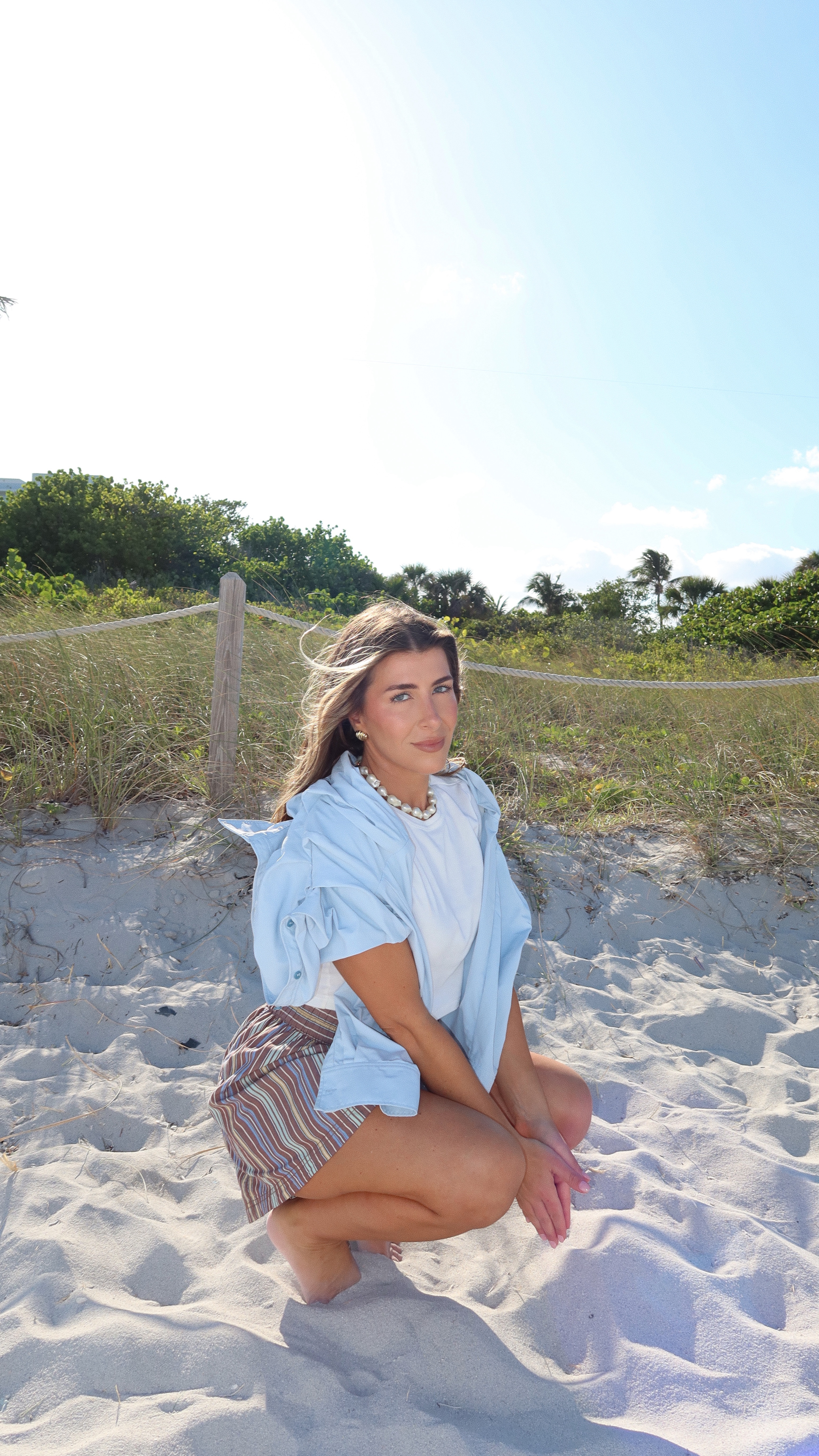 Seasonal dressing with @freepeople ✨🐚

Sizing:
Outfit 1 (White lace set) – size small (runs large, if you’re in between size down)
Outfit 2 (Red pants & tee) – size small (runs large, if you’re in between size down)
Outfit 3 (Brown stripe shorts & tee) – size small (true to size)
Outfit 4 (Brown stripe top & cream jeans) – size small (true to size—size up in the jeans for a baggy fit)
Outfit 5 (knit crab tank & cream jeans) – size small (true to size)
Outfit 6 (striped sweater & jean shorts) – size small (true to size)
Outfit 7 (seashell cardigan & white jeans) – size small (true to size) 


#LTKStyleTip #LTKSeasonal #LTKPetite