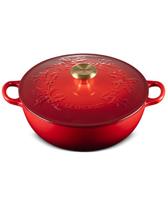 Le Creuset Holly Collection Enameled Cast Iron 4.5-Quart Traditional Chef's Oven with Lid - Macy'... | Macy's