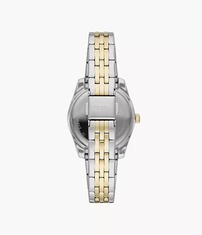 Scarlette Mini Three-Hand Date Two-Tone Stainless Steel Watch | Fossil (US)