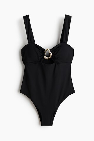 H & M - Padded-Cup Swimsuit - Black | H&M (US + CA)