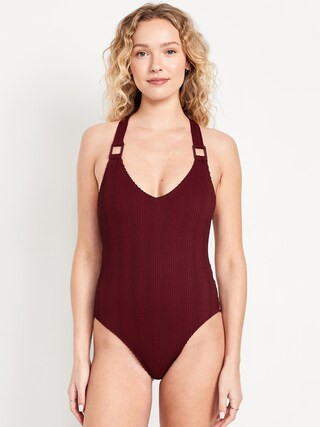 Ribbed One-Piece Swimsuit | Old Navy (US)