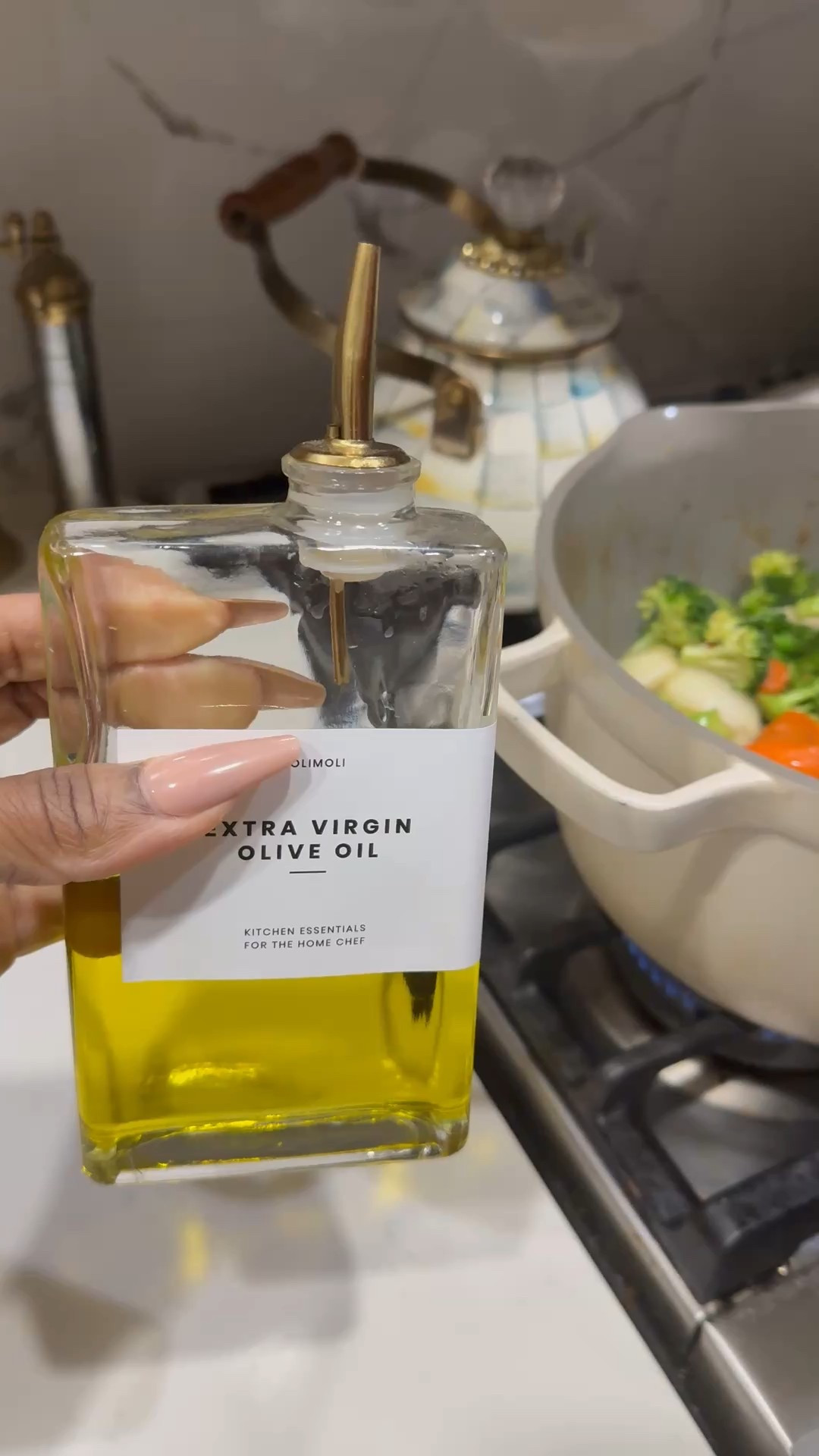 I love this oil bottle. So functional and yet aesthetically pleasing. Great kitchen counter decor item too 

#LTKHome #LTKfoodie