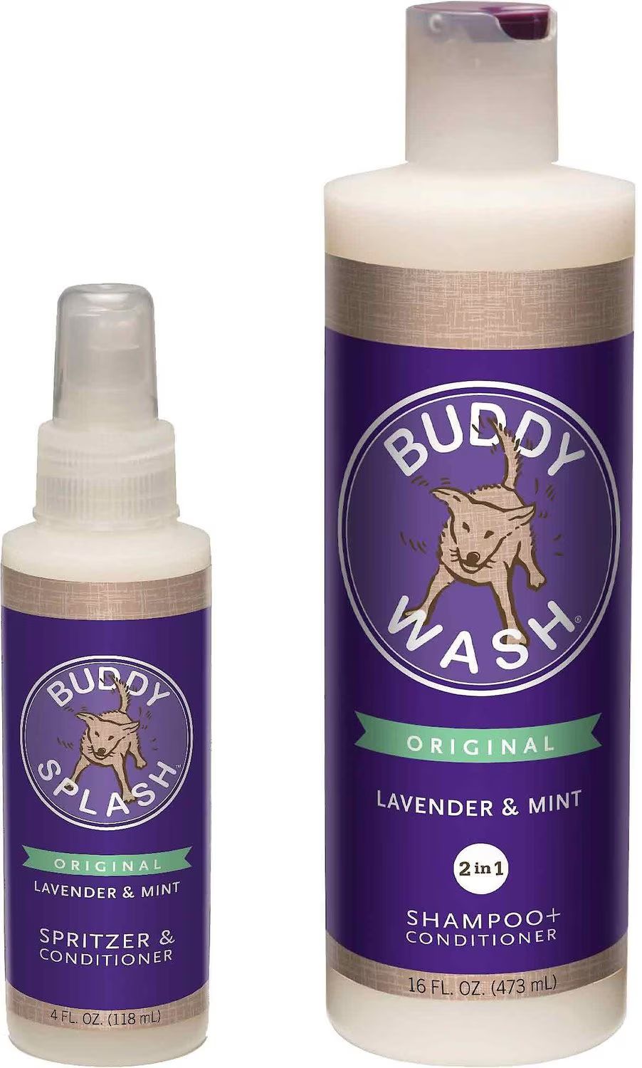 BUDDY WASH Original Lavender & Mint Dog Spritzer & Conditioner & Buddy Wash Original Lavender & M... | Chewy.com