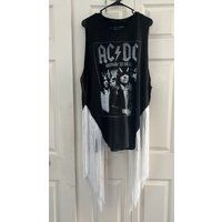 Fringe Black Rock Band T Shirt Dress | Etsy (US)