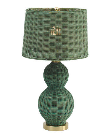 26in Rattan Table Lamp | Marshalls