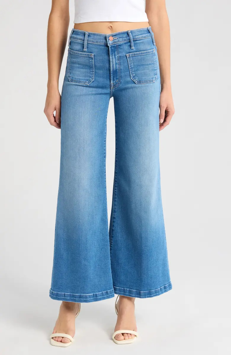 Lil' Hustler Roller Patch Pocket Sneak Wide Leg Jeans | Nordstrom