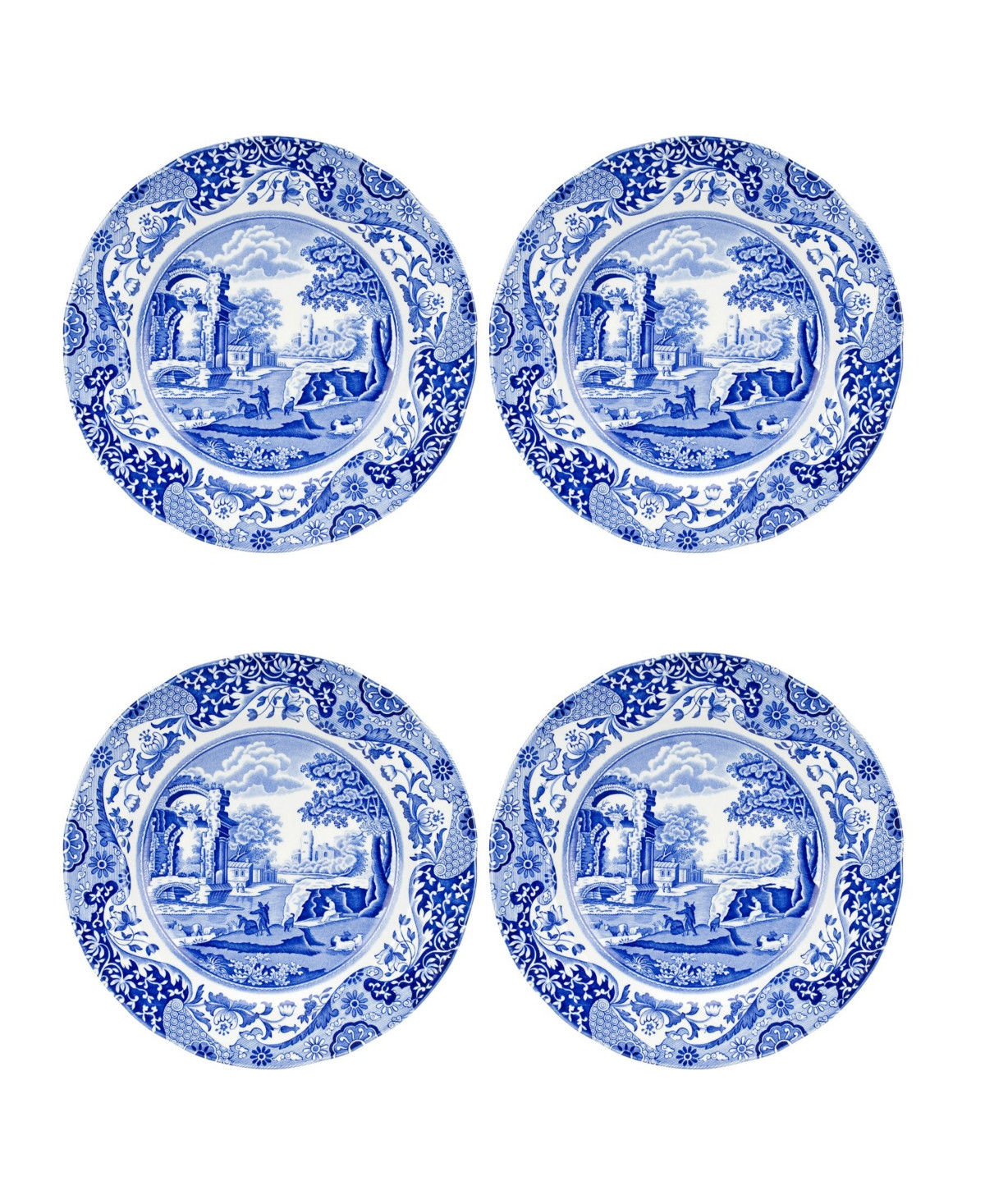 Spode Blue Italian Salad Plates, Set of 4 - Blue | Macy's