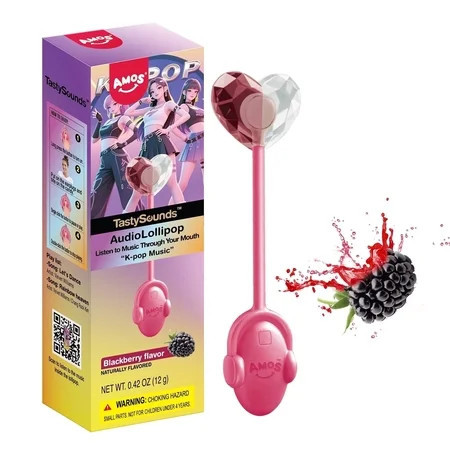 Amos Tastysounds Music Lollipops, K-pop Music Sucker Natural Flavor No Sugar Lollipops | Walmart (US)