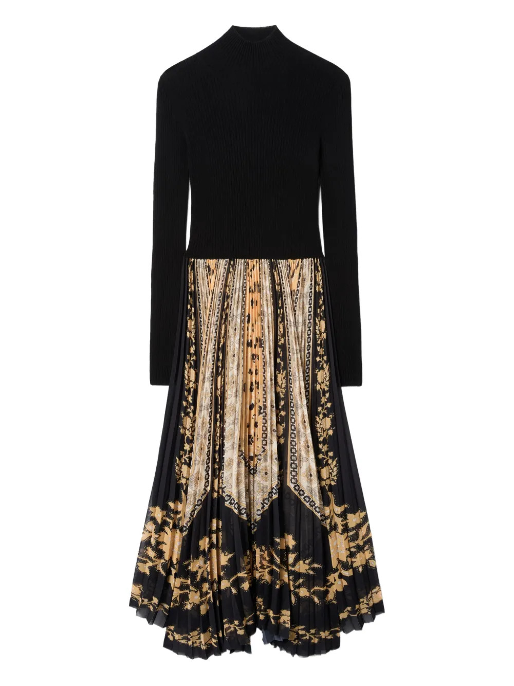 La DoubleJ Moondance Pleated Knit Maxi Dress | Black | FARFETCH | Farfetch Global