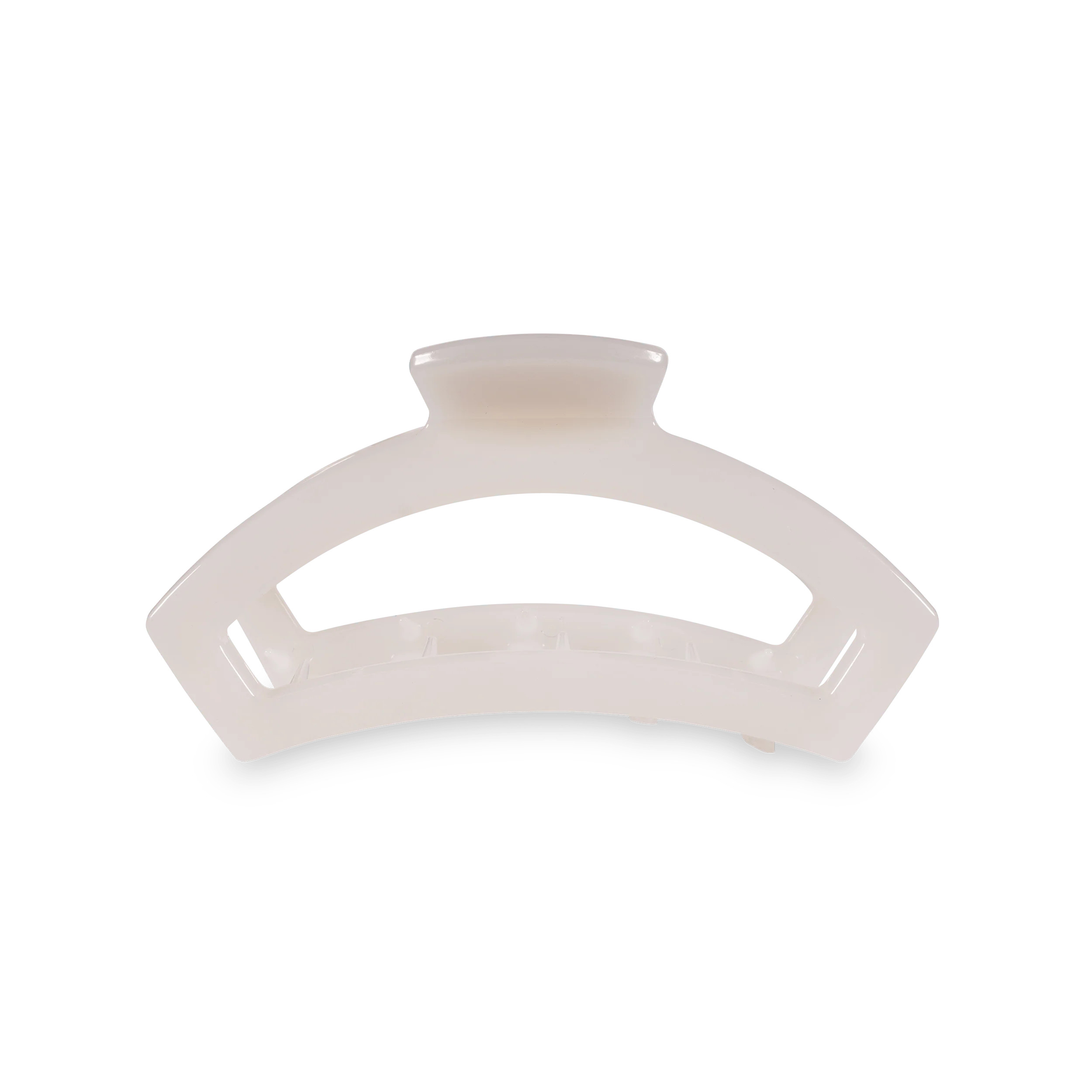 Open Coconut White Medium Hair Clip | TELETIES