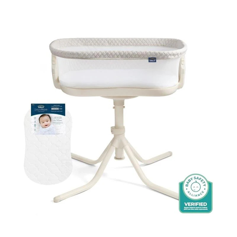 BassiNest Swivel Sleeper 4.0 Air with Dreamweave Breathable Pad | Halo Sleep