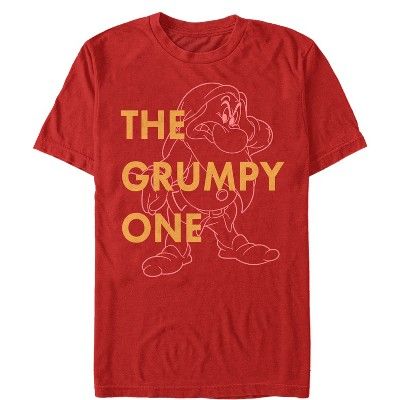 Men's Snow White and the Seven Dwarves Grumpy One T-Shirt | Target