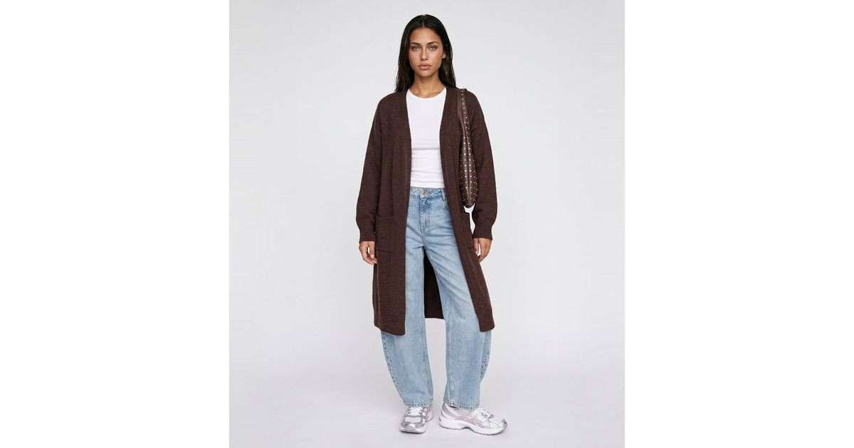 Women's Brown Knit Longline Cardigan Urban Bliss New Look | New Look (UK)