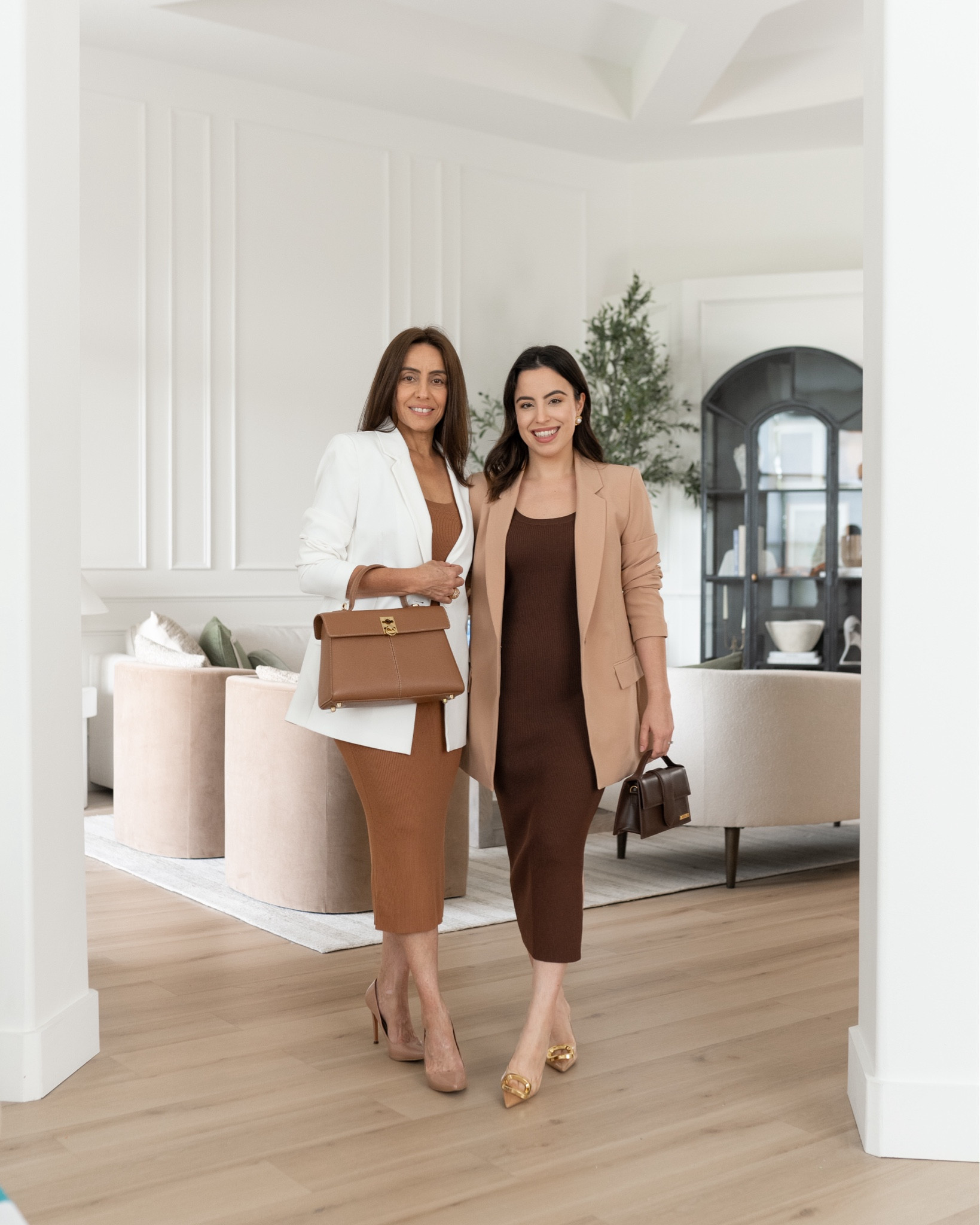 LOVE this ribbed dress and oversized blazer! We’re both wearing size S on the dress and XS on the blazer



#LTKOver40 #LTKFindsUnder100 #LTKFindsUnder50