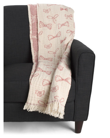 Bow Mallow Throw | Cotton | Marshalls