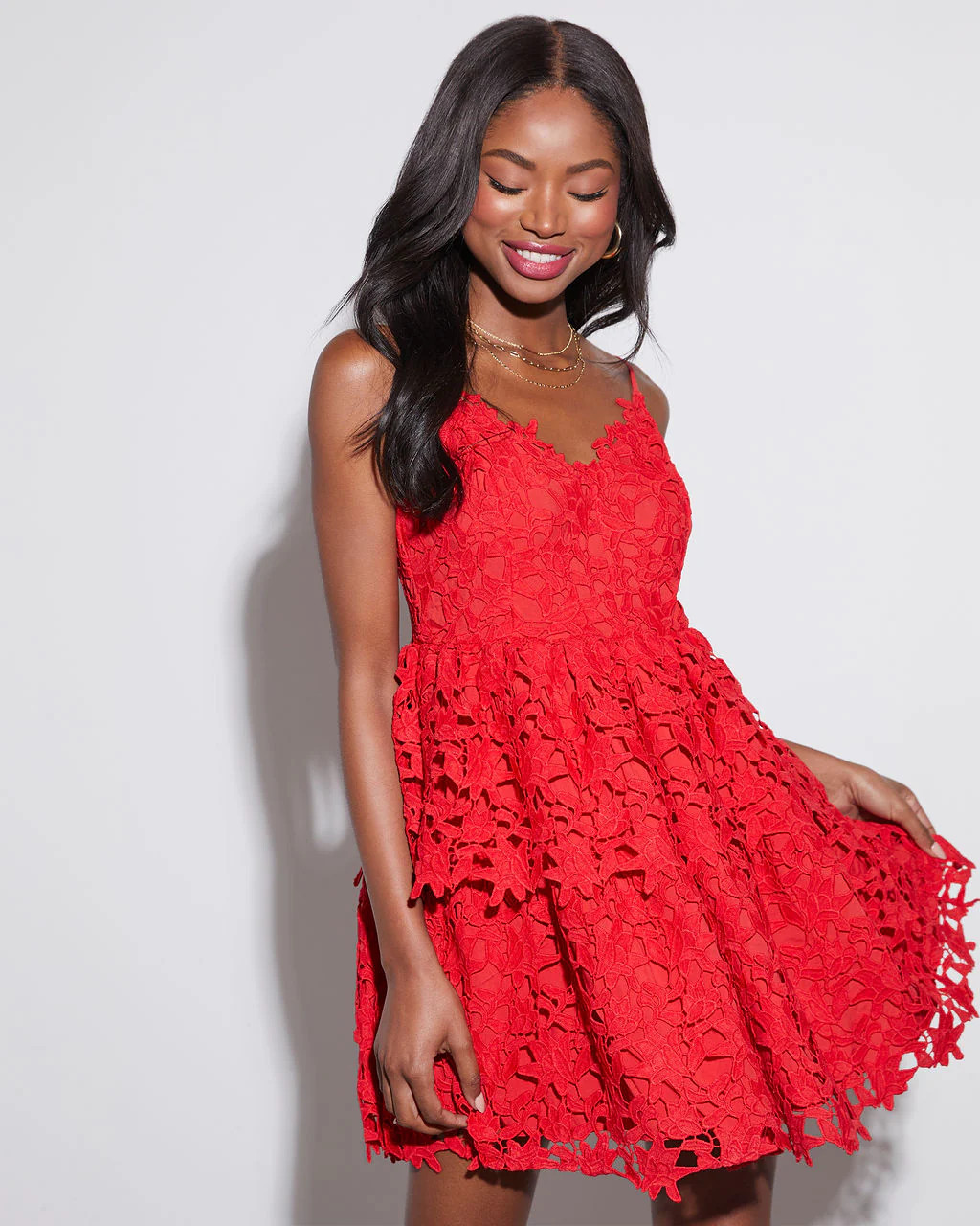 Alaina Embroidered Mini Dress | VICI