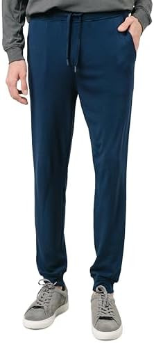 Cozy Earth Men’s Ultra Soft Jogger Pants Zippered Back Pocket - Viscose from Bamboo Blend | Amazon (US)