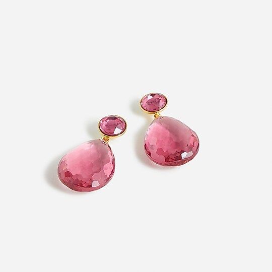 Made-in-Italy faceted teardrop earrings | J.Crew US